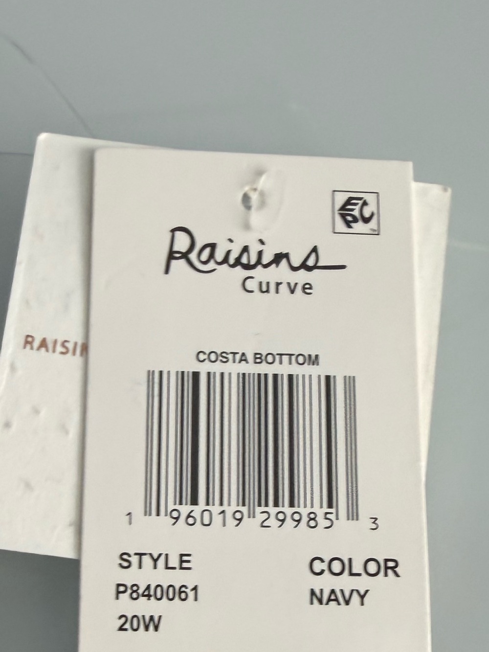 Raisins Curve Women’s Plus Size Navy Costa Bikini Bottoms Size 20W - Picture 6 of 9